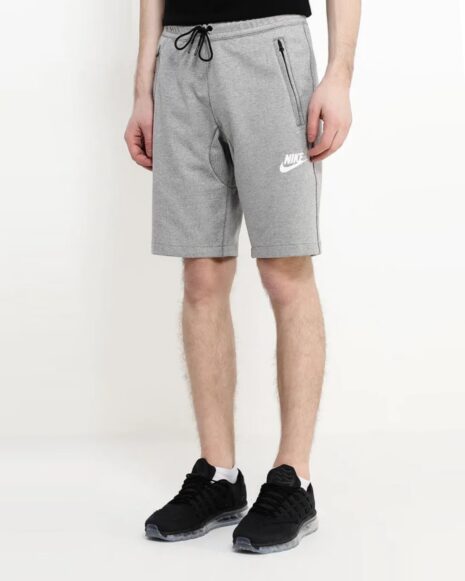 NIKE M NSW AV15 FLEECE SHORTS GREY