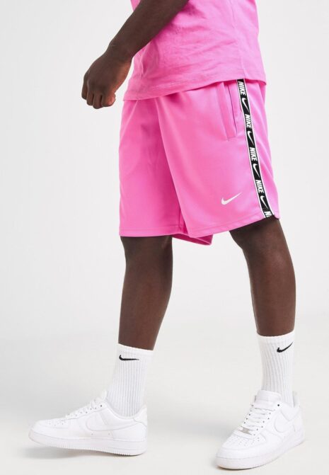 NIKE MENS DRI FIT REPEAT LOGO SHORTS PINK