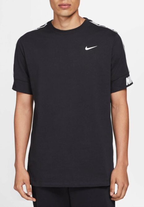 NIKE MENS NSW REPEAT T-SHIRT BLACK